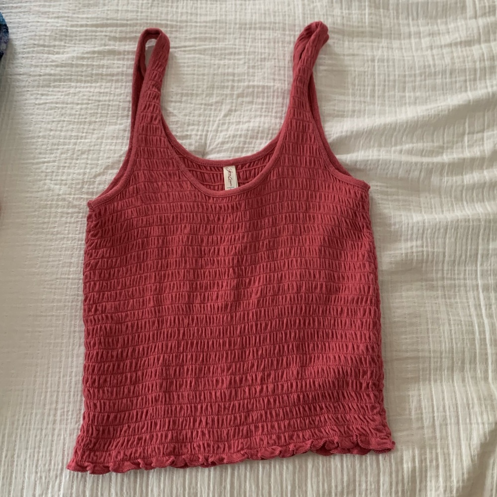 womens Aeropostale dark pink tank top size small